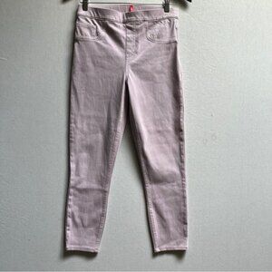 Spandex high waisted pull on lavender jeans Sz M/ 8